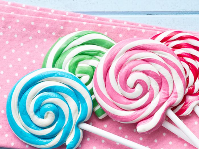 Colored Lollipops